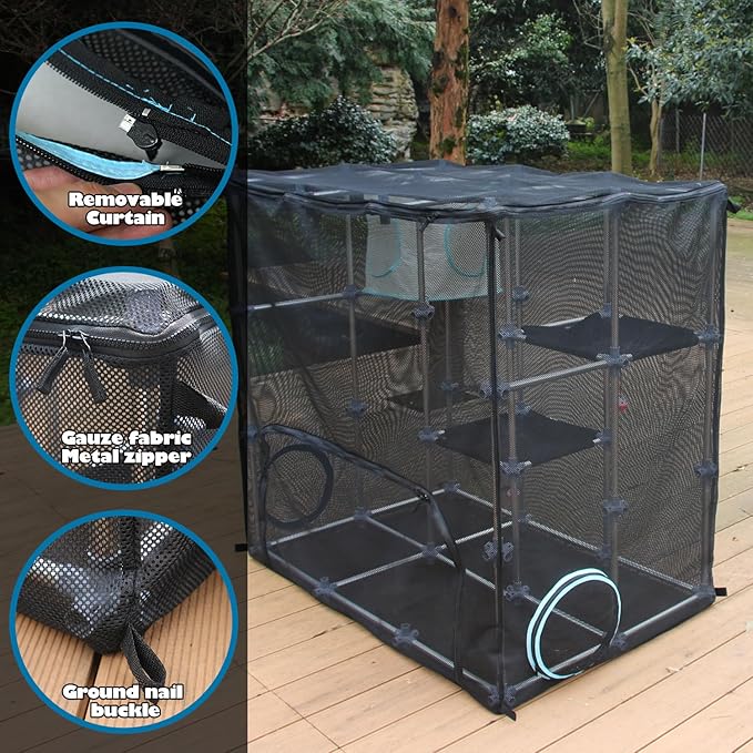 INTURN Catio Outdoor Cat Enclosure, Mega Kit - Image 3