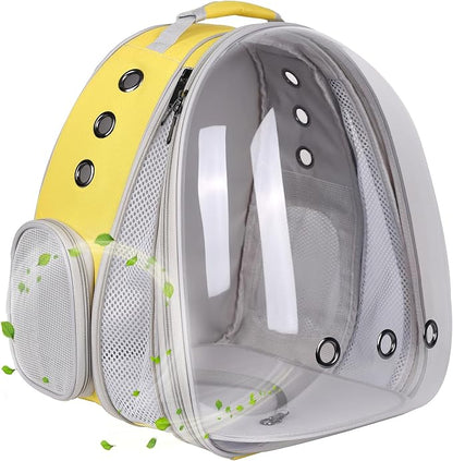 Front Extension Large Cat Backpack Carrier, Fit up to 20 lbs, Space Capsule by halinfer