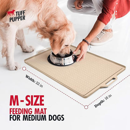 Tuff Pupper 22x16 Medium Dog Feeding Mat - Image 2