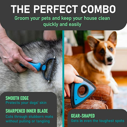 Maxpower Planet Pet Grooming Rake and Mini Pet Hair Remover Tool, Undercoat Rake - Image 7