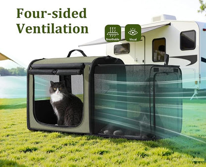 Pecute Dog Car Carrier Stable and Light Weight, Expandable Extra Space Dog - Image 6