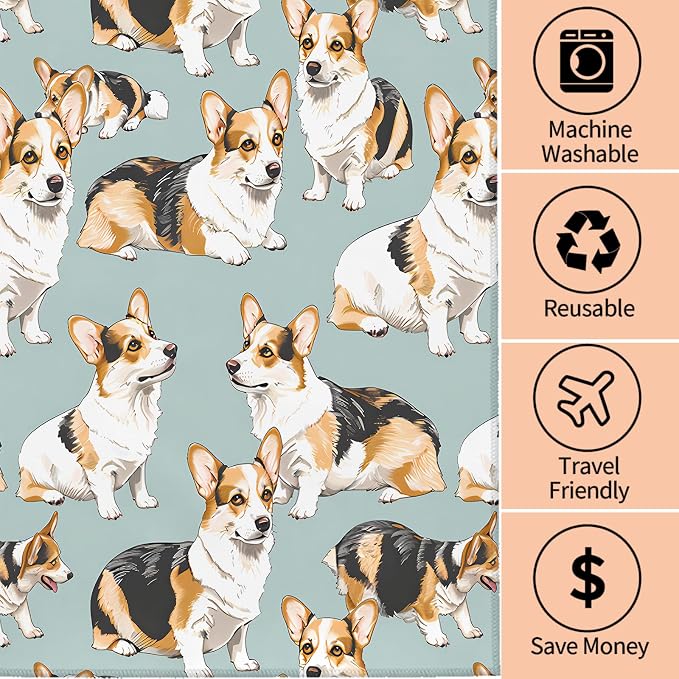 Cute Corgi Hand Towels - Image 3