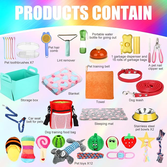 Abbylike 50 Pcs Puppy Supplies Starter Kit - Image 2