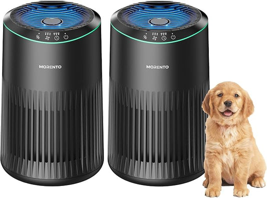 Air Purifiers for Bedroom Home for Smoke Pet Dander Odors, Air Purifier by MORENTO