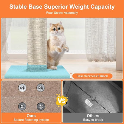 Cat Scratching Post 33 Inch Nature Sisal Cat Scratch Post - Image 5