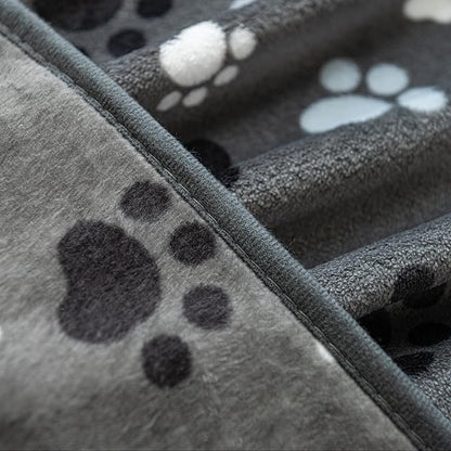 Dog Blanket Paw Bone Pattern 1 Pack 2 Super Soft Warm Flannel Sofa Cover Car - Image 6