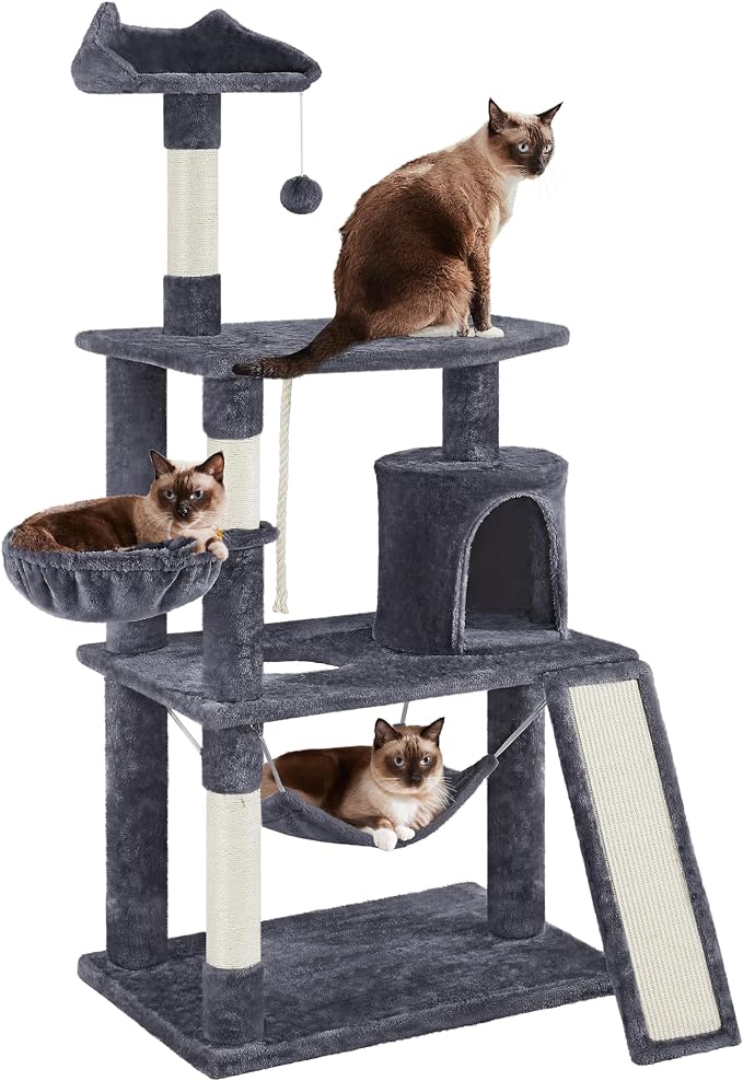 Yaheetech 63.5in Multi-Level Cat Tree Tower Condo - Image 2