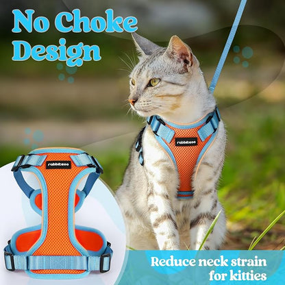 rabbitgoo Cat Harness and Leash Set, Escape Proof Soft Adjustable Vest Harnesses - Image 6