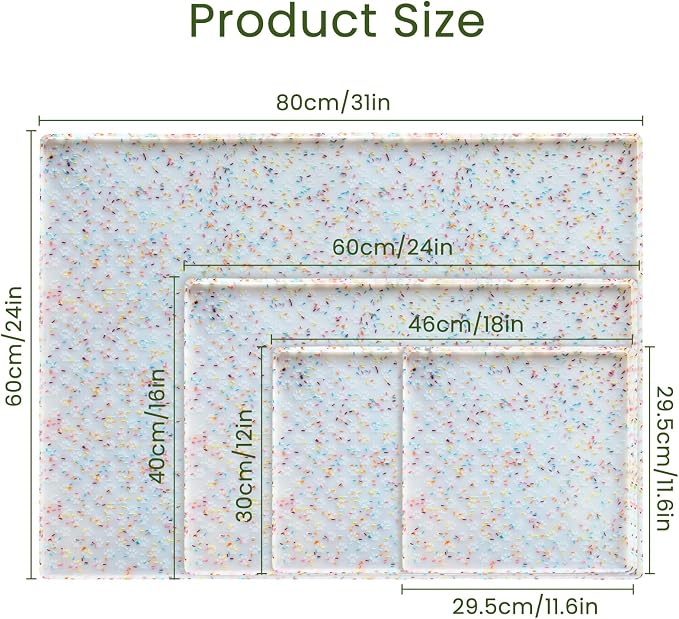 Ptlom Dog Food Mat Anti-Slip Dog Bowl Mats - Image 2