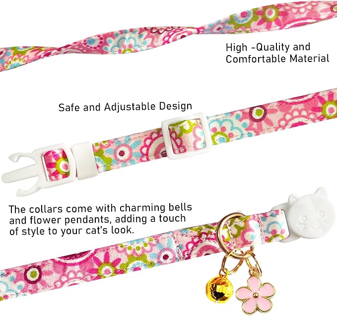 2 Pack Cotton Breakaway Cat Collars Set - Image 8