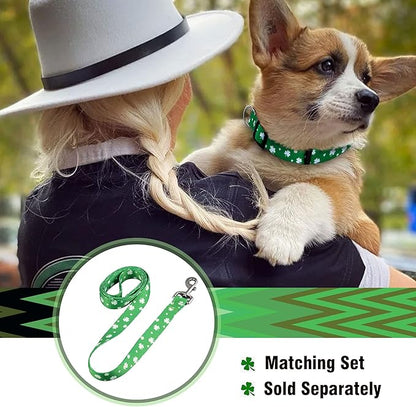 Native Pup St Patricks Dog Collar- Saint Patrick Green Shamrock Pet Collars- - Image 5