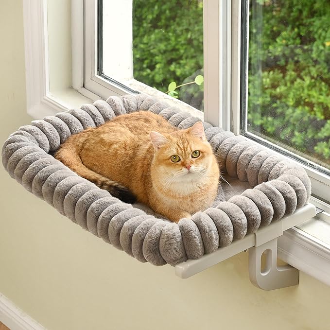 Cloud-Cuddle Cat Window Perch by Zoratoo