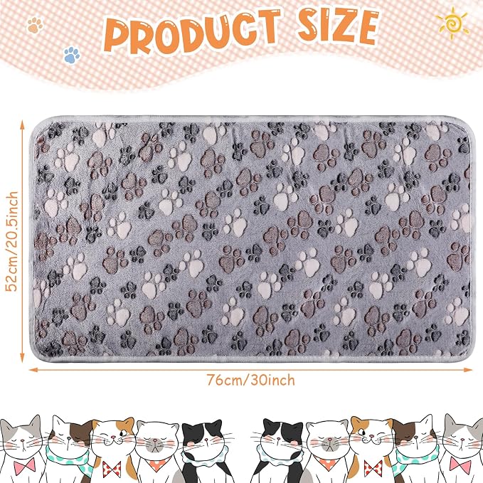 Tatuo 4 Pcs Dog Blanket for Pet Cat Blankets Indoor Puppy Teething Stuff Toys - Image 2