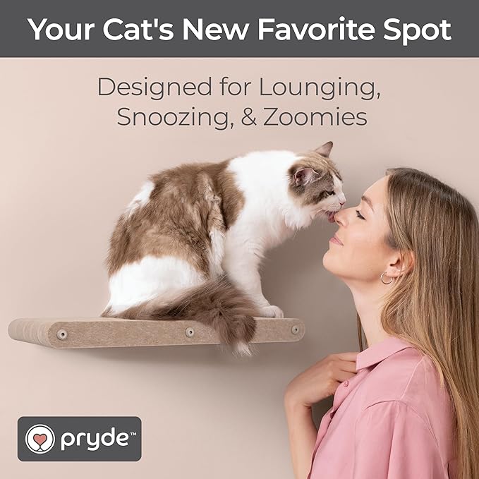 Wall Mounted Cat Perch Long Shelf by Pryde Pets - Image 5