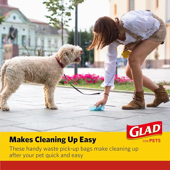 Glad for Pets Scented Waste Bags, Tear Resistant Pet Poop Pick-up Bags - Image 6