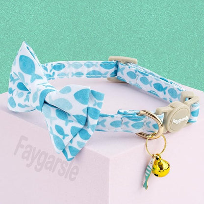 Faygarsle 2 Pack Fish Pattern Cat Collar Set - Image 4