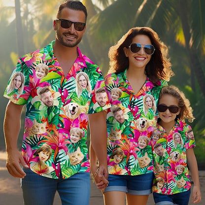 Custom Hawaiian Shirt with Face Photo Picture - Image 3