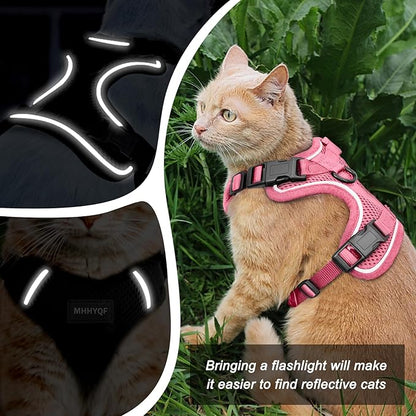 Cat Harness and Leash Set for Walking Escape Proof, Improved Four Place - Image 3