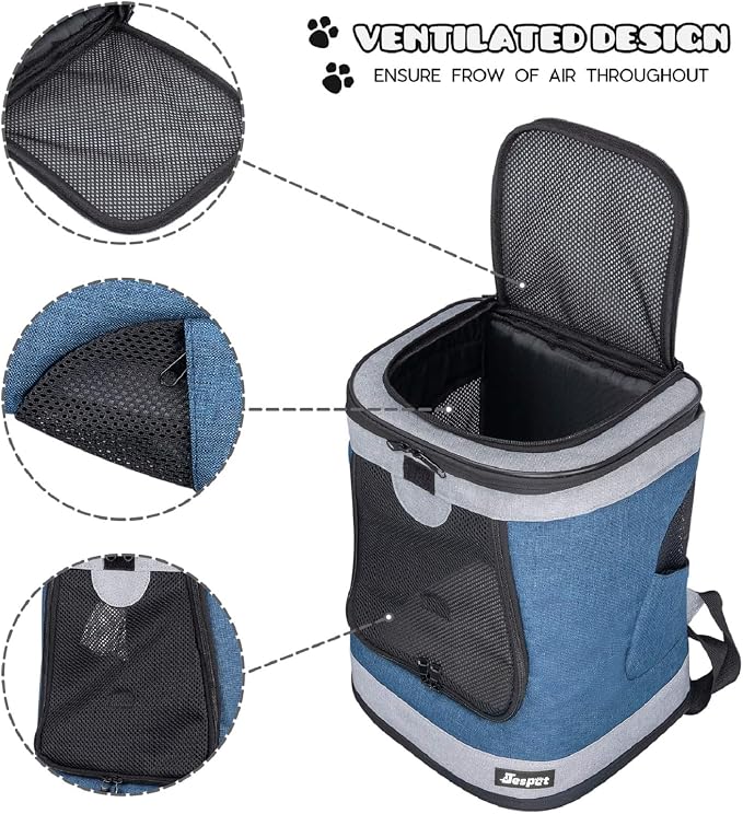 JESPET & GOOPAWS Pet Backpack Carrier - Image 8