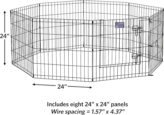MidWest Homes for Pets Folding Metal Puppy / Dog Exercise Pen, Indoor/Outdoor - Image 9