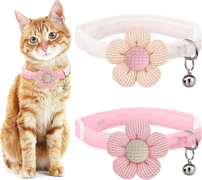 Breakaway Cat Collars with Bells, MUZIEBA Kitten Collar by MUZIEBA