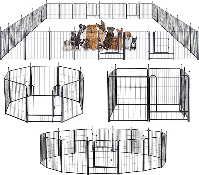 Dog Playpen, Portable Outdoor Dog Fence, Dog Playpen by XDPET