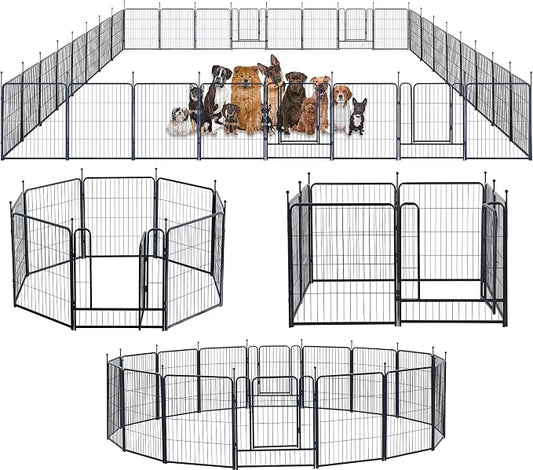 Dog Playpen, Portable Outdoor Dog Fence, Dog Playpen by XDPET