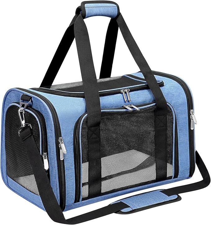 Soft-Sided Cat/Dog/Pet Carrier, Collapsible Pets Travel Carriers by Unknown