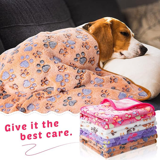 Tegeme 8 Pcs Fleece Dog Blankets - Image 2