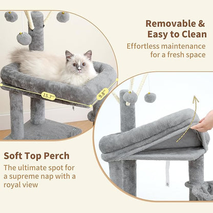 Heybly Cat Tree, 45.3-Inch Cat Tower - Image 5