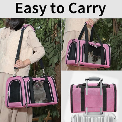Soft-Sided Cat/Dog/Pet Carrier, Collapsible Pets Travel Carriers - Image 6
