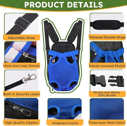 Pet Carrier Backpack, Hands-Free Adjustable Dog Front Carrier Legs Out & - Image 2