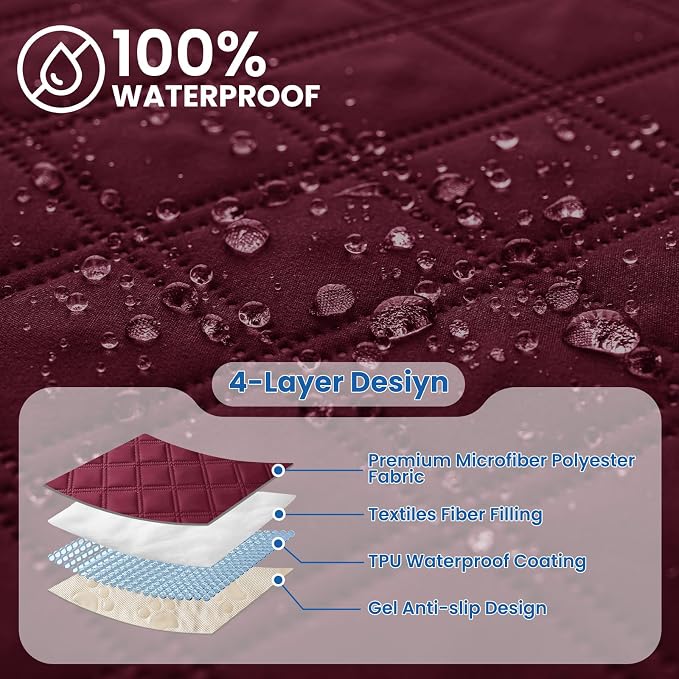 Waterproof Dog Bed Cover, Non-Slip Dog Blanket - Image 2