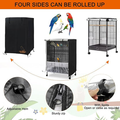 Bird Cage Cover, 600D Universal Pet Cage Cover - Image 4