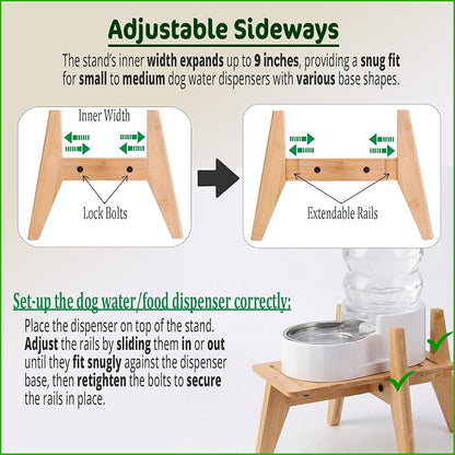 Dog Water Bowl Dispenser Stand - Image 4