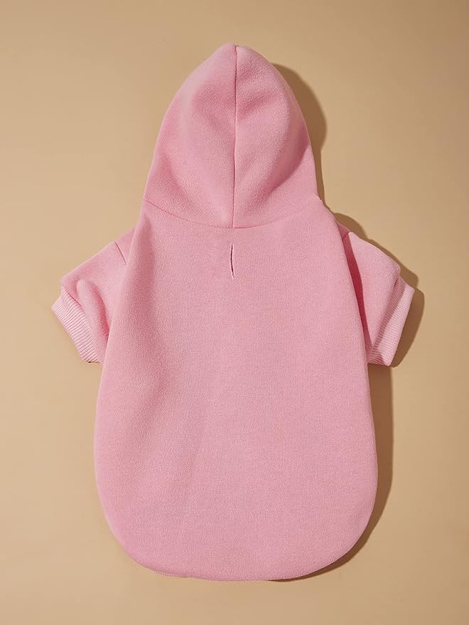 QWINEE Basic Dog Hoodie Sweatshirt Puppy Sweater Warm Cat Costumes Pet Clothes - Image 4
