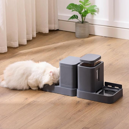 Gravity Cat Feeder and Water Dispenser, 2 in 1 Automatic Cat Feeder - Image 8