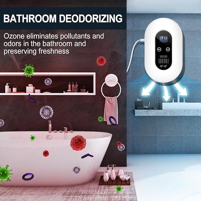 Ozone Odor Eliminator for Strong Odor 99% Cat Litter Deodorizer Dog Poof Odor - Image 4