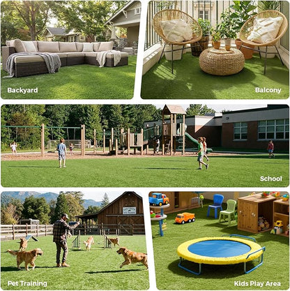 Artificial Grass Rug Indoor Outdoor, 5 x 10FT Fake Grass Turf - Image 9