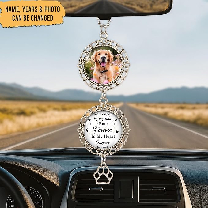 Hyturtle Personalized Pet Memorial Car Hanging Ornament - Image 2