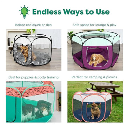 Furhaven Portable Dog Playpen Cat Tent, Pet Playground, Kennel Foldable Indoor - Image 7