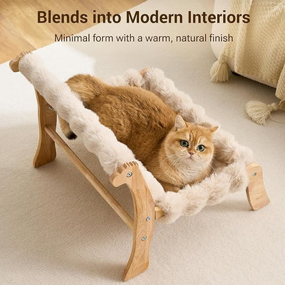 Solid Wood Cat Couch Bed for Indoor Cats, Modern Cat Sofa - Image 9