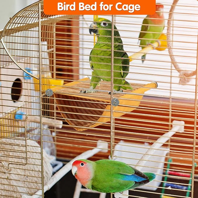 BWOGUE Winter Warm Bird Nest Bed Hanging Hammock Snuggle Hut Parrot House Tent - Image 6