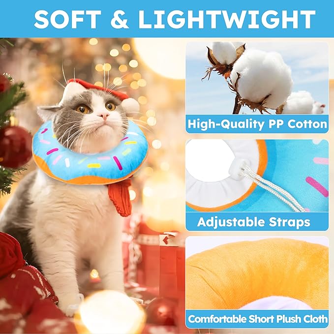 Cat Cone Collar Soft, Cat Recovery Collar - Image 4