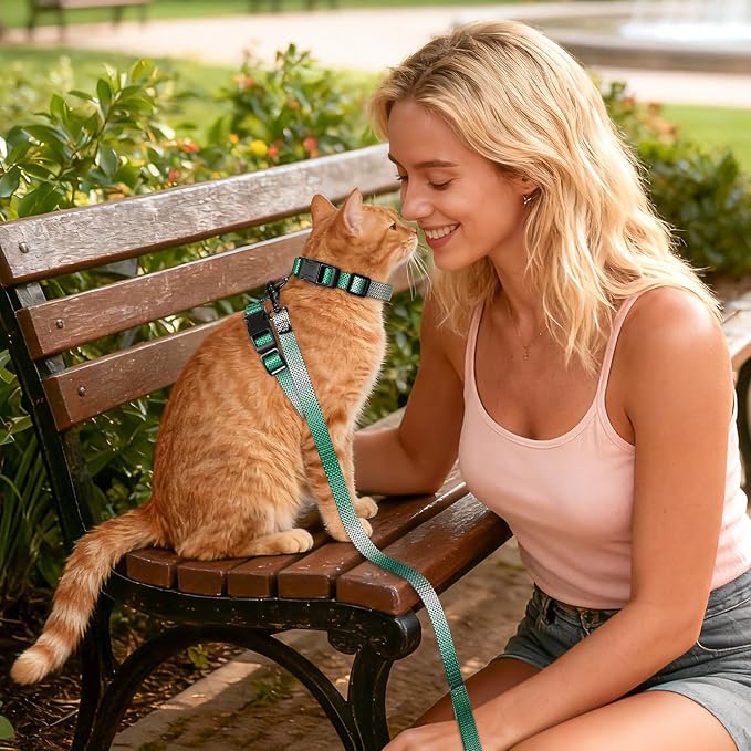 Cat Harness and Leash Set, 3-in-1 Escape Proof Adjustable, Comfortable Soft - Image 7