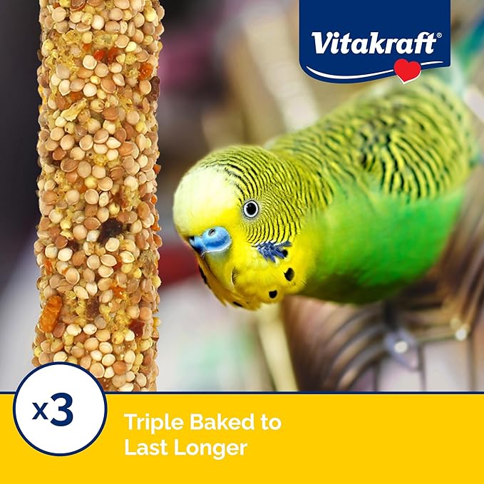 Vitakraft Parakeet Whole Grains & Orange & Apricot Treat Sticks, 1.6 Ounce - Image 4