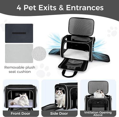 BAGLHER Pet Travel Carrier, Cat Carriers Dog Carrier - Image 4