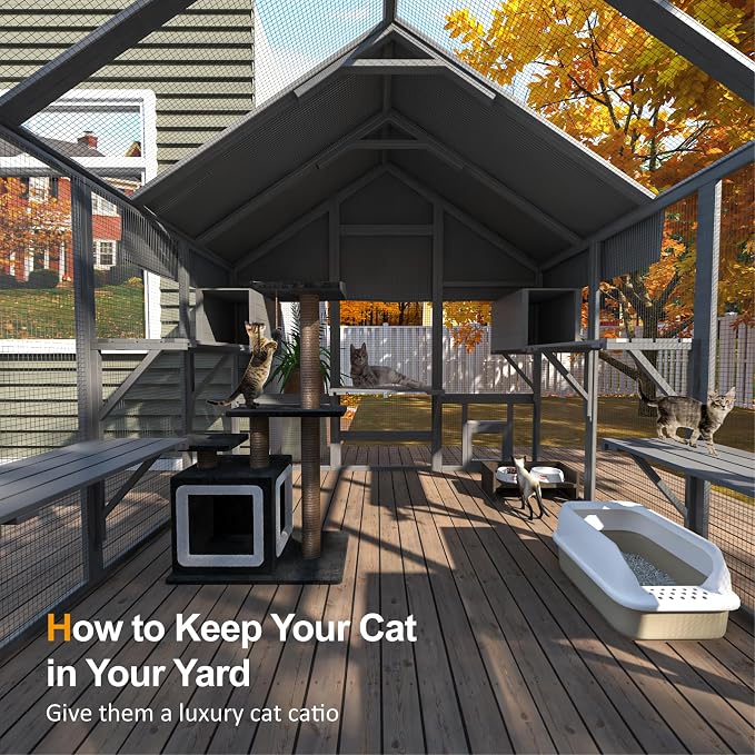 Cat Catio, Large Catio Outdoor Cat Enclosure - Image 6
