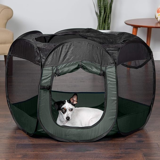 Furhaven Portable Dog Playpen Cat Tent, Pet playground, Kennel foldable indoor - Image 3
