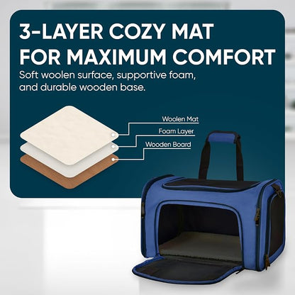 Pet Travel Carrier Bag – Airline Approved Soft-Sided Dog & Cat Carrier - Image 5